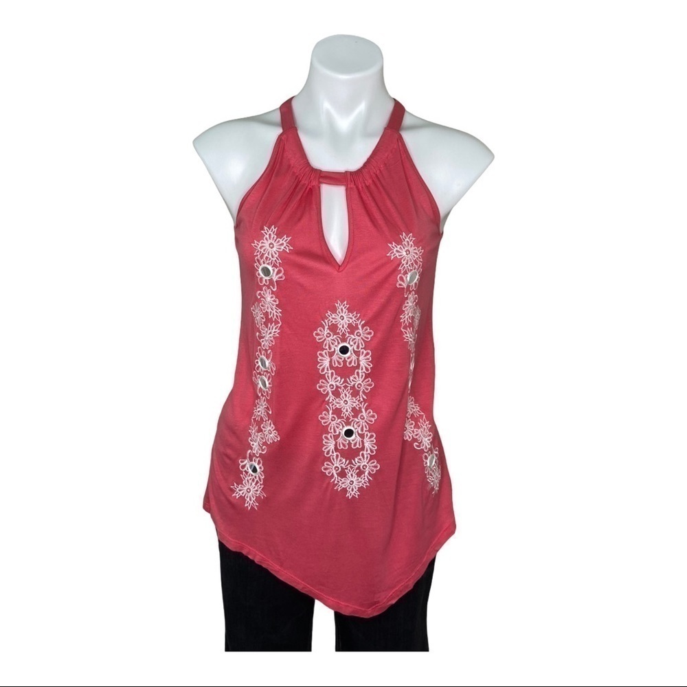 I.N.C. Sleeveless Top Blouse Coral Size Small